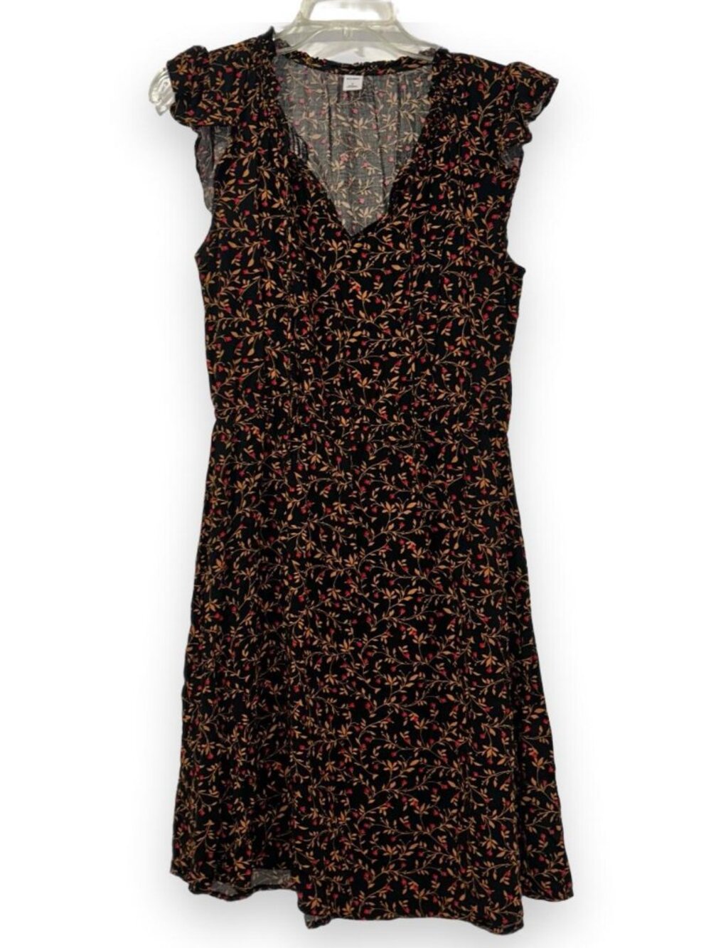 Old Navy Black/Floral Print Dress Women's Small